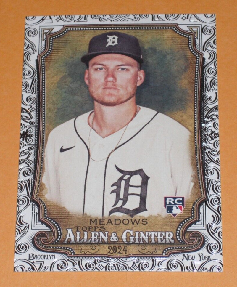 2024 Topps Allen & Ginter Parker Meadows Foil Filagree Rookie Card #146 Tigers