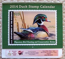2014 Duck Stamp Calendar 12 Month Pictures of Duck Stamps & The Duck Stamp Story