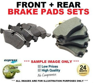 FRONT + REAR Axle BRAKE PADS SET for FORD ESCORT 1.6 i 16V 1992-1995