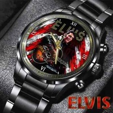 Elvis Presley Black Stainless Steel Watch