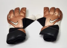 New Nike Grip 3 Goalkeeper Gloves Soccer Metallic Bronze Gold Adult Size 9