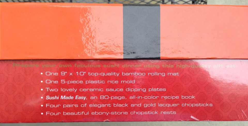 Libro y kit de cocina de lujo de sushi gran regalo Foto 2 de 4