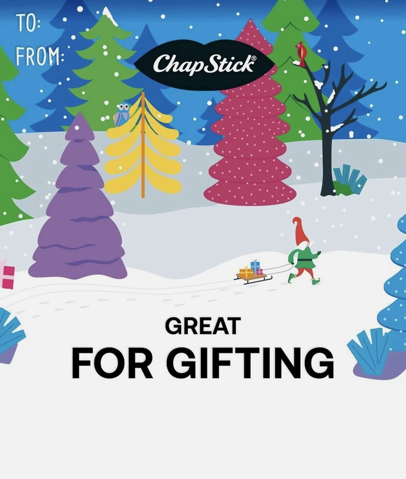 ChapStick Bálsamo Labial Variedad Set de Regalo de Vacaciones, Rellenos de Medias, Navidad... Foto 2 de 3