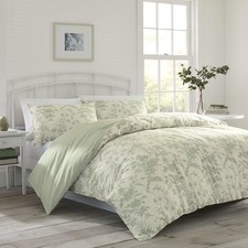 Home - King Duvet Cover Set, Reversible Cotton Bedding with Matching Shams, L...