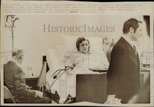 1972 Press Photo Dita Beard, Attorney David Fleming & Dr. David Garland, Denver
