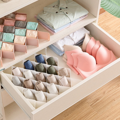 Smart Drawer Divider Kit für Socken Unterwäsche und Pflegebedarf 38x27x8cm