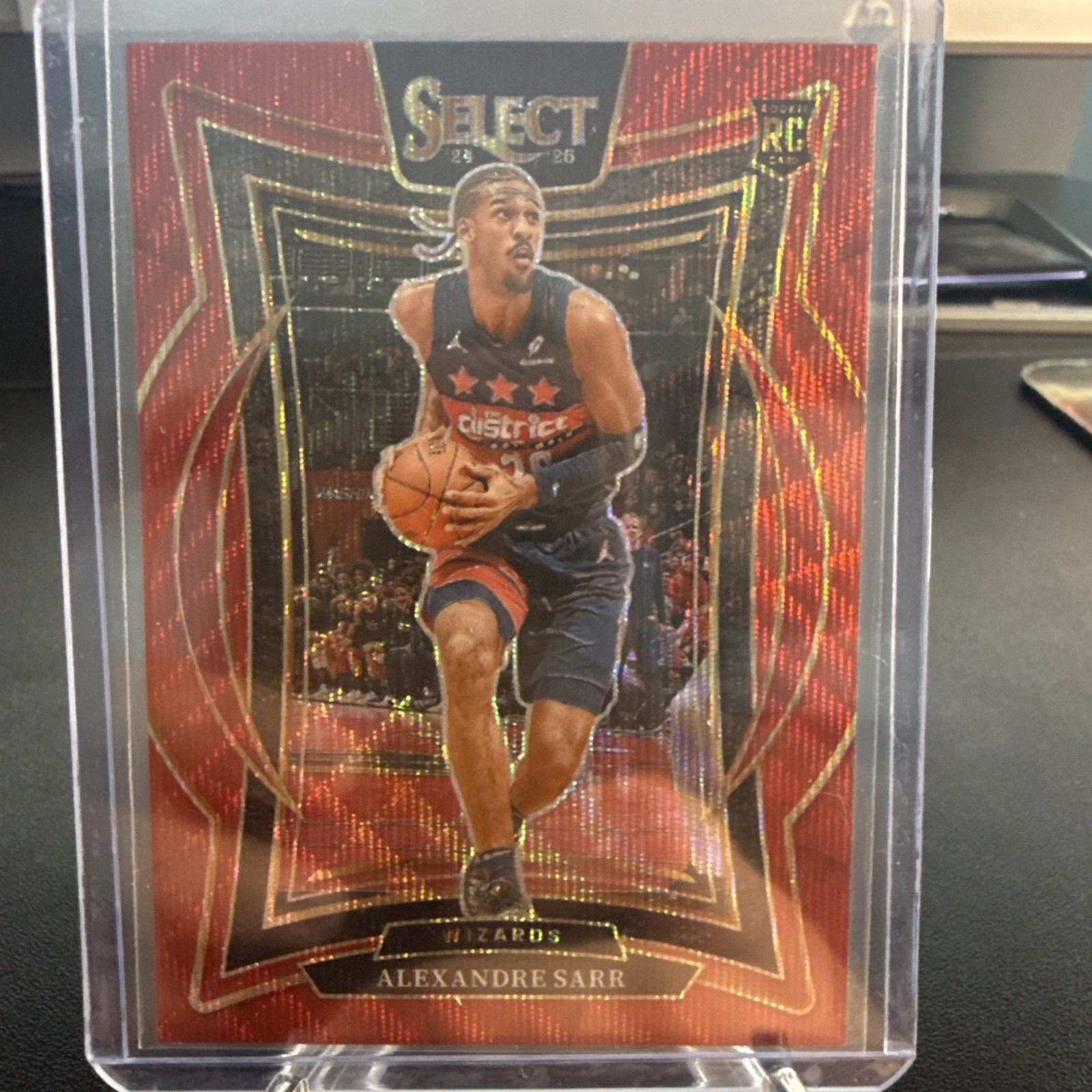 2024-25 Panini Select - Concourse Alexandre Sarr #73 Red Wave Prizm (RC)