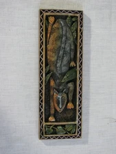 Et Cetera Cat Art Signed Marsha McCarthy Curious Cat Wall Plaque, 2002