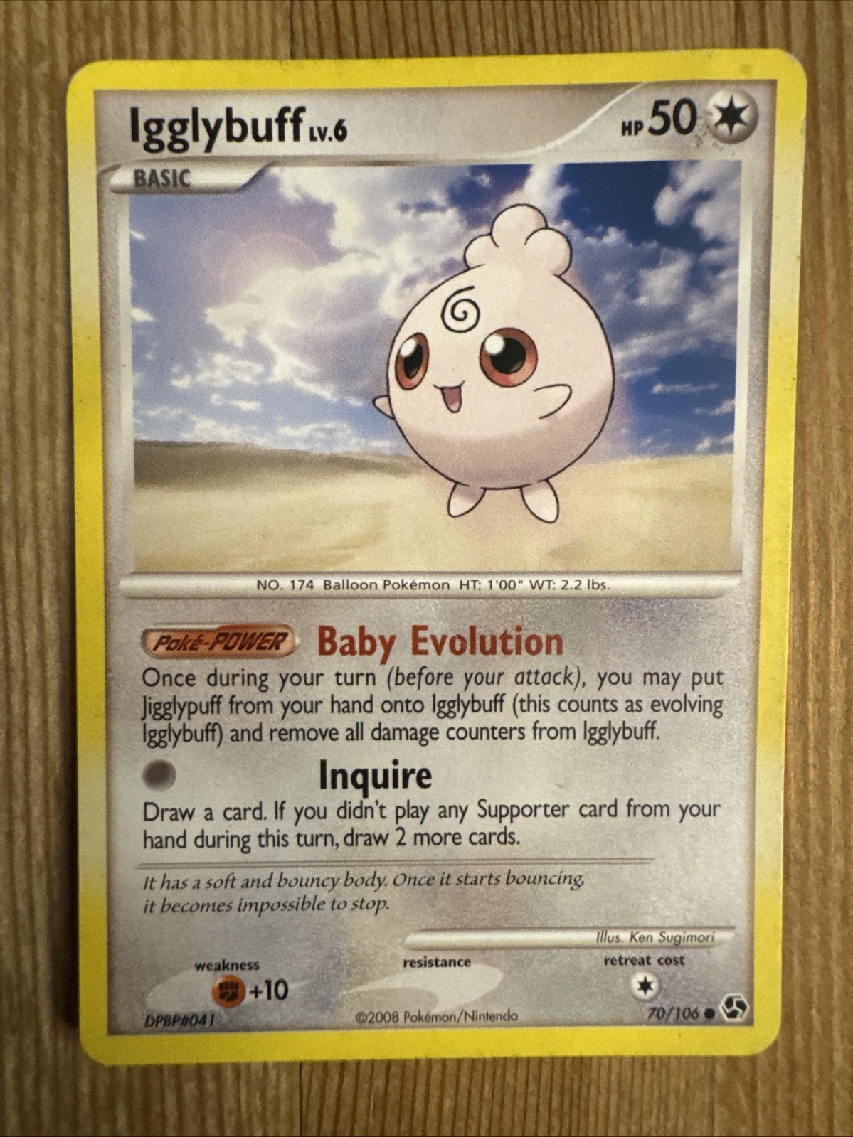 Pokémon TCG - Igglybuff - 70/106 - Common - D&P: Great Encounters DMG