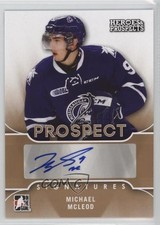 2015-16 Leaf ITG Heroes & Prospects Prospect Michael McLeod #PS-MM1 Auto 2a9