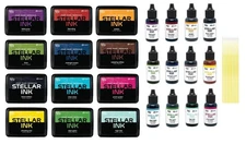 Simon Hurley Stellar Dye Ink Bundles - SHC Stellar Ink Pads & Reinkers,...