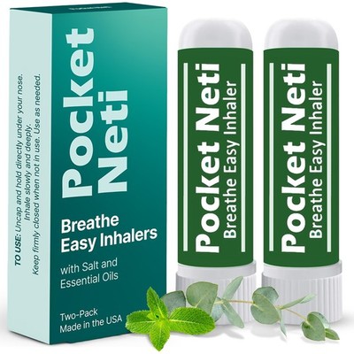 Basic Vigor Pocket Neti Breathe Easy Himalayan Salt Aromatherapy Sinus... 
