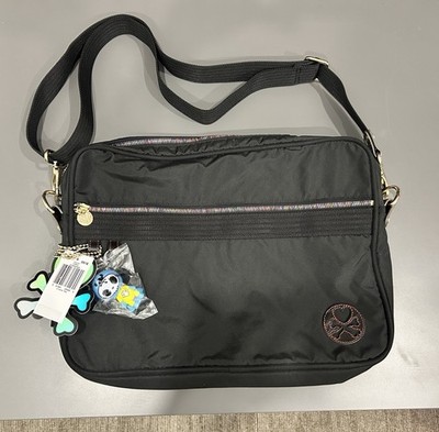 Tokidoki Black Ombra Imagini laptop bag messenger crossbody bag Adios Star