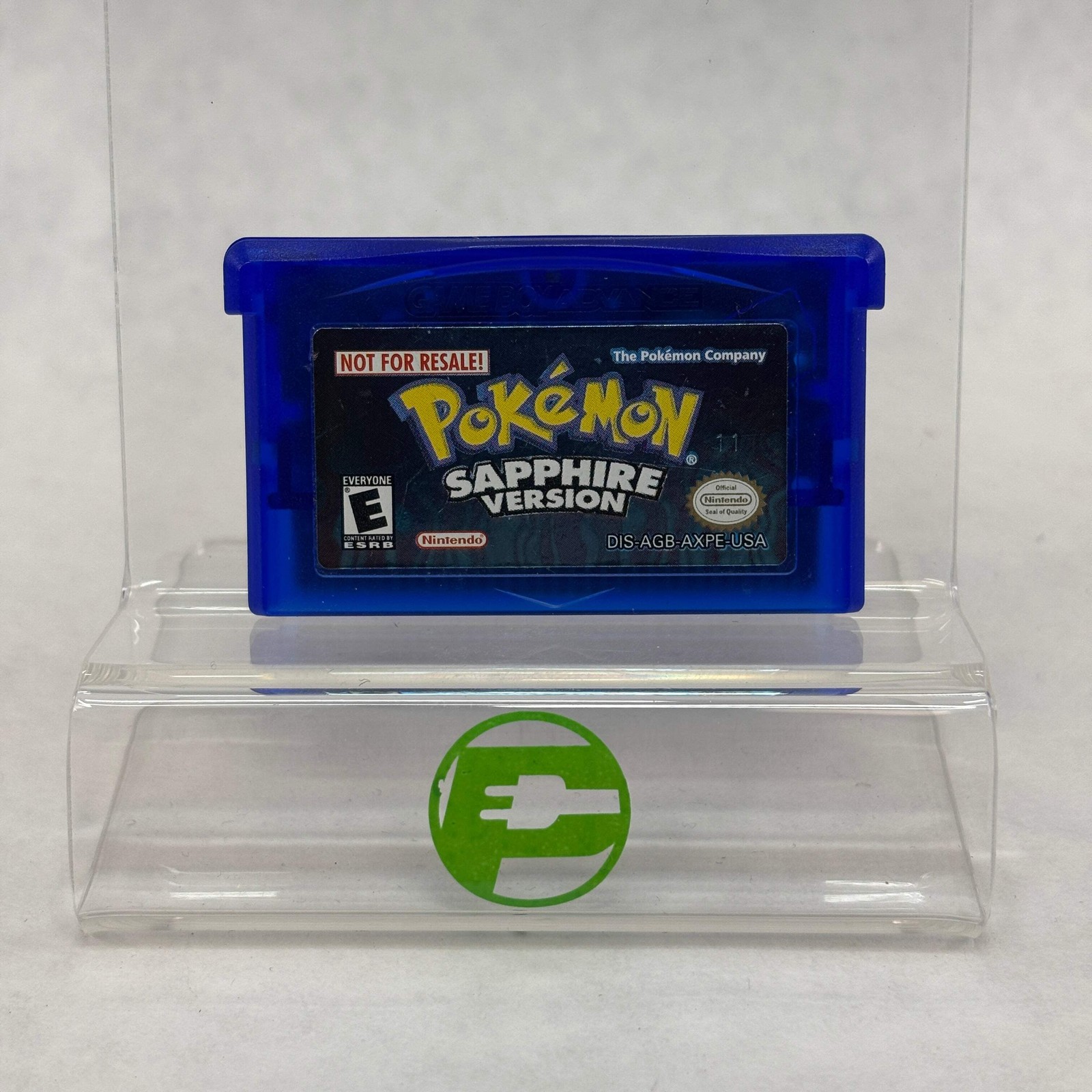 Pokemon Sapphire [Not for Resale] (Nintendo GameBoy Advance) Authentic, Tested
