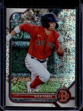 2022 Bowman Chrome Nick Yorke Prospects Speckle Refractor #/299 Red Sox