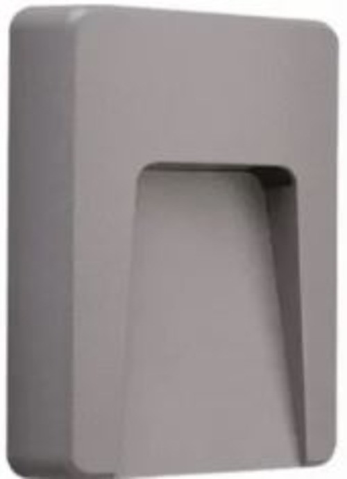 Applique murale LED 3W IP65 rectangulaire en aluminium noir mat