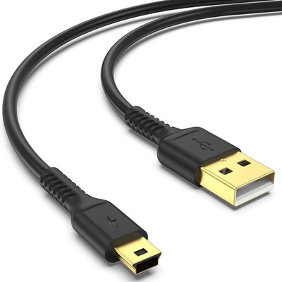 3Ft Mini USB Cable, Standard USB 2.0 to Mini B Male Charger Cord Durable USB Min