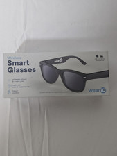 weariQ Wireless Smart Glasses Brown Tortoise Clear Lens Open Ear Audio