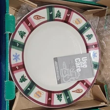 Pfaltzgraff Snow Bear Round Stoneware 13" Serving Tray Platter New In Box