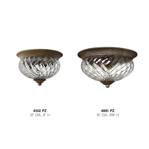 Hinkley Lighting H4881 3 Light Indoor Flush Mount Ceiling Fixture - Bronze - Picture 2 of 5