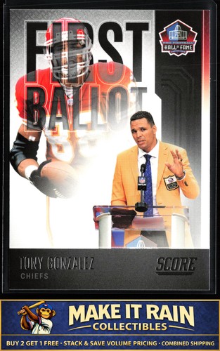 Tony Gonzalez #FB-TG — 2022 Panini Score First Ballot football card
