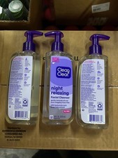 Clean Clear Night Relaxing Facial Cleanser 3x8oz Oil Free Hyaluronic Acid Kelp