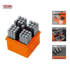 37-Piece Number and Letter Stamp Set 1/8 3mm A-Z  0-9  Love Punch Perfect f...