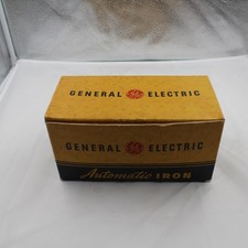 Vintage GE Automatic Iron Model 17F23X Original Box Americana Decor, Made in USA
