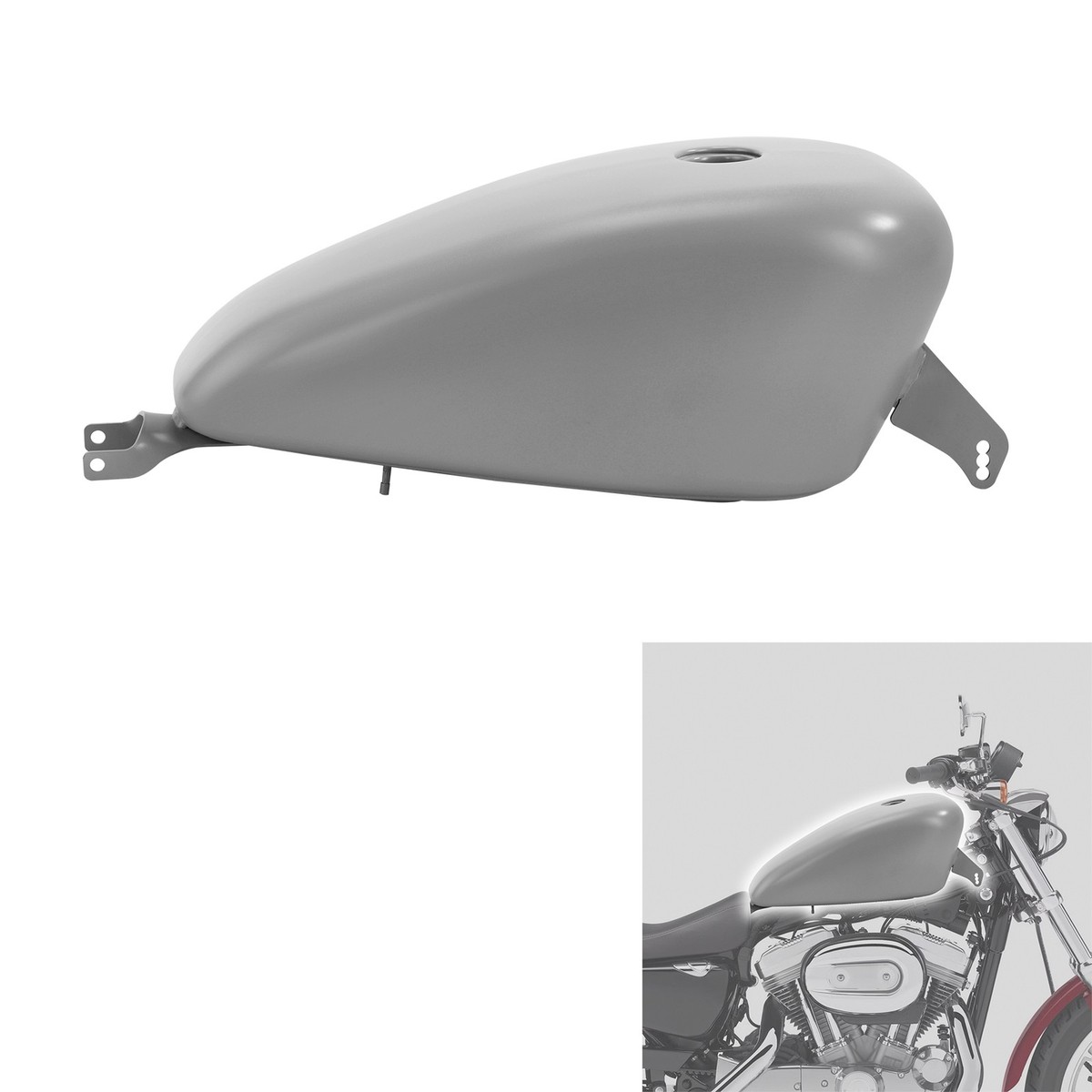 3.7 Gal. Gas Fuel Tank Fit For Harley Sportster XL 883 1200 Forty