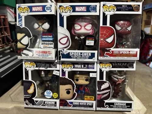 Lot of 6 Spider-Man Related Pops NIB