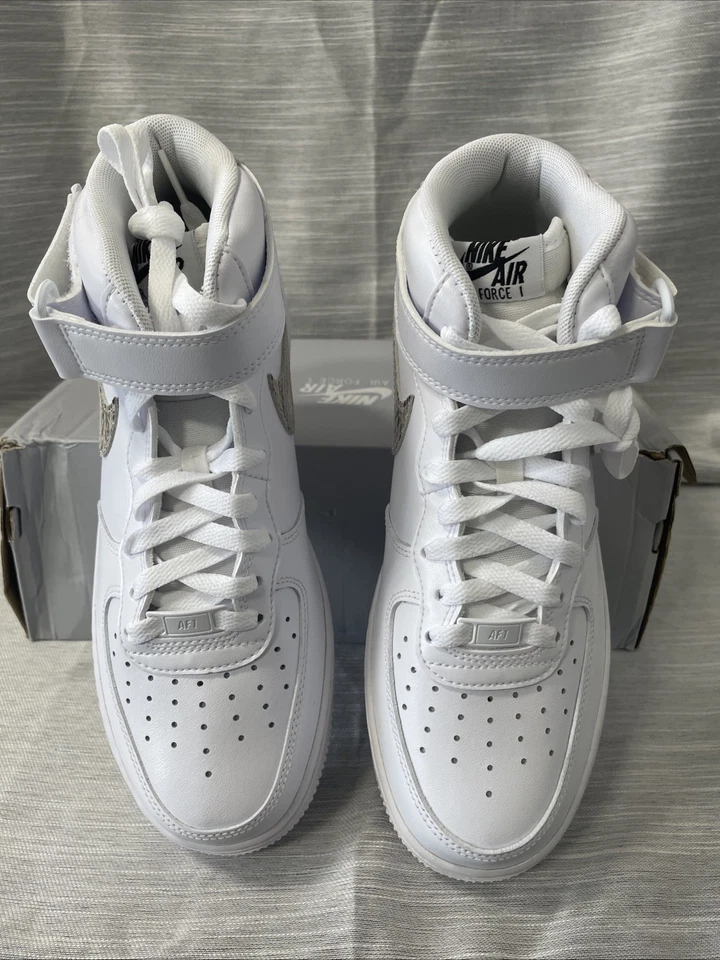 Nike Air Force 1 '07 Mid Zapatos Piel de Serpiente Swoosh Retro DD9625-101 Tallas para Mujer Foto 2 de 4