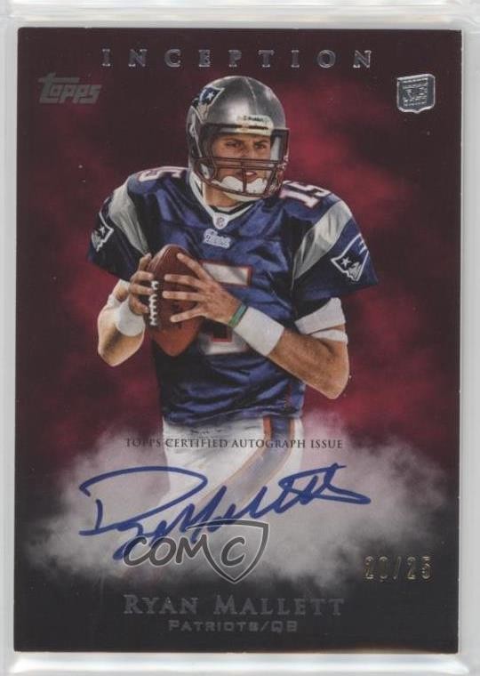 Ryan Mallett Topps Inception #102 Autograph-Red