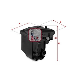 Kraftstofffilter für Peugeot 307 3A/C 3E SW 3H 308 1 4A 4E 407 6D 6E | 24127177