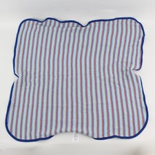 Gerber Blue Green and Red Striped Cotton Receiving Swaddle Blanket