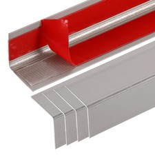 5Pcs Aluminum Corner Guards, 35" x 0.8" Metal Corner Protectors, Gray