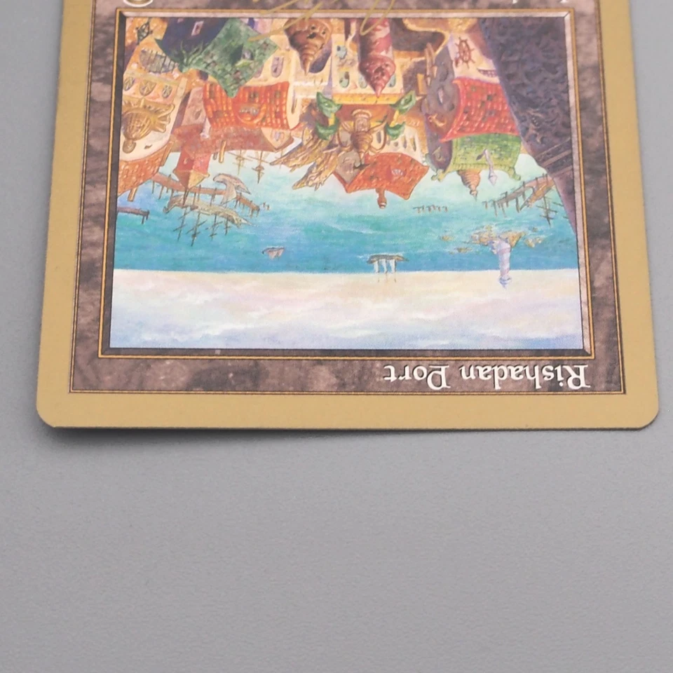 MTG Magic the Gathering Rishadan Port 324/350 Gold Frame NM 1999 English s723 - Image 3 of 4