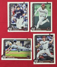 2025 Topps Series 1 & 2 WASHINGTON NATIONALS 20-card Team Set- James Wood Crews