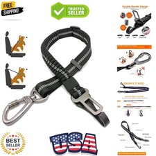 Dog Seat Belt,Adjustable Dog Seatbelt for Car,3 in 1 Dog Safety Belt Leash,Re...