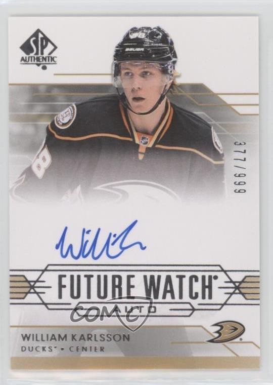 2014-15 SP Authentic Future Watch Auto /999 William Karlsson #261 Auto 1pc9