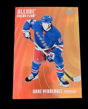UPPER DECK ALLURE COLOR FLOW GABE PERREAULT RED-ORANGE ROOKIE CF-16 RANGERS