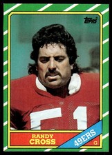 1986 Topps Randy Cross D* San Francisco 49ers #162