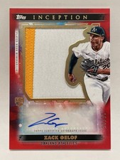 2024 Topps Inception Zack Gelof Rookie Patch Auto Red /25