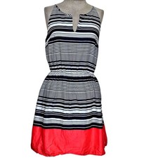 Banana Republic Striped Sleeveless Mini Dress Size Petite 4