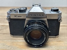 PENTAX K1000 35mm SLR Film Camera with SMC 50mm f/2 Lens Used