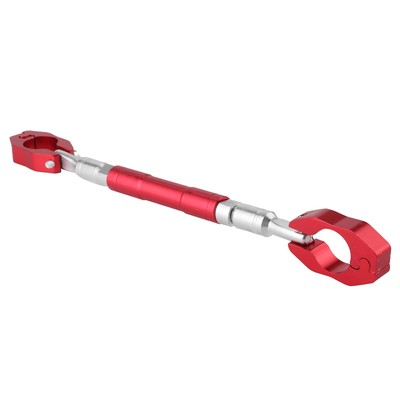 Red 7/8in Motorcycle Handlebar Cross Bar Adjustable Strengthen Balance Lever CNC
