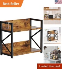 2 Tier Kitchen Counter Shelf Organizer, Coffee Bar Station Organizer for Coun...