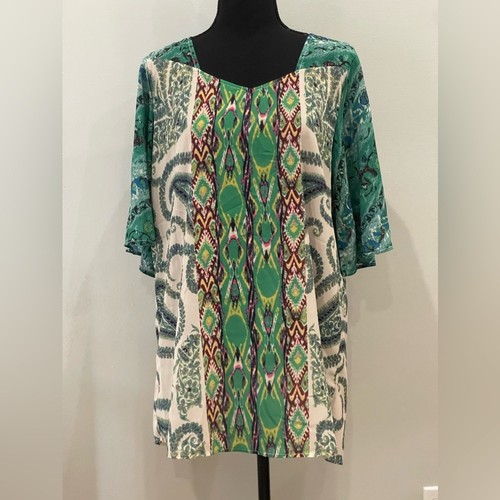 Weekend by Suzanne Betro M Patterned Blouse
