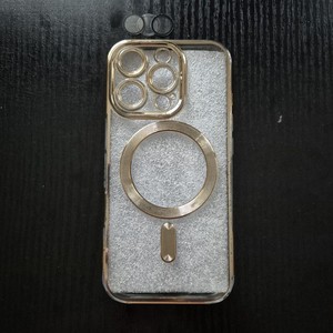 Apple iPhone 16 Pro Schutzhülle | MagSafe, Gold, Transparent,Kameraschutz,Silik.