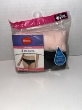 Hanes Cotton 2 HI-Cuts Package Size 9/2XL