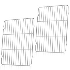Cooling Rack, 2PCS Stainless Steel Wire Rack Grill Rack for Baking Roasting C...